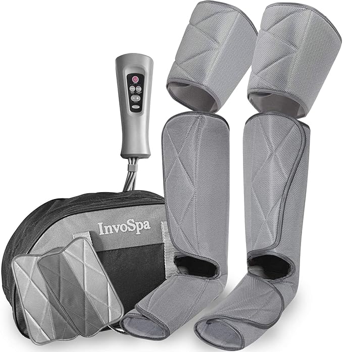 Leg Massager for Circulation - Foot and Calf Massager Air Compression Leg Wraps Massage Boots Machine for Home Use Leg Massage - scd Machine for Calf Thigh and Foot Massager FSA or HSA Eligible