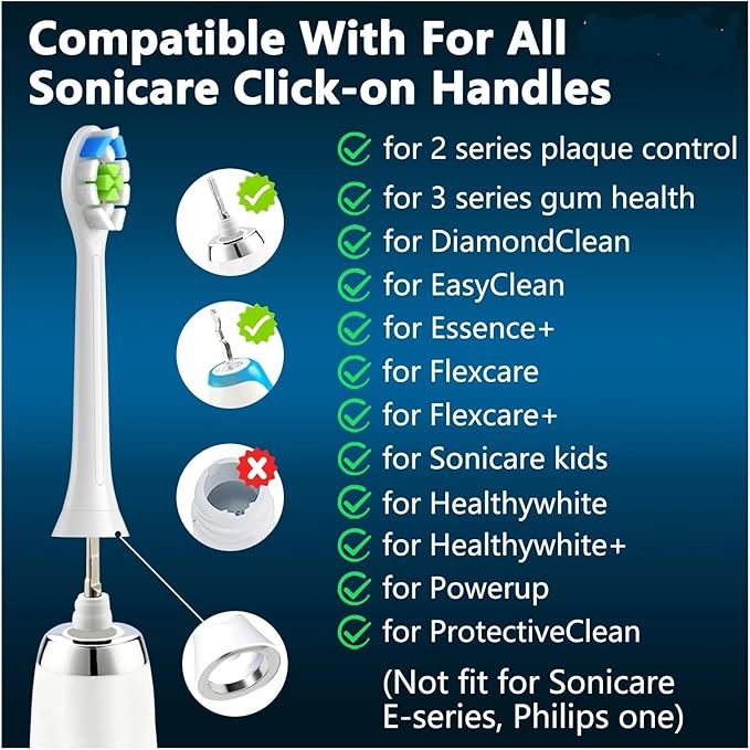 4/8/16pcs Replacement Toothbrush Heads Compatible for PhlipsElectric Tooth-Brush Head Compatible with Phllips(5)