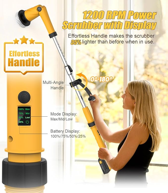 qimedo Scrubber Large Brushes Heads 8-in-1 Spin Scrubber Replacement Brush Heads for qimedo Leebein Keimi Alloyman Bomves YKYI BEI &amp Hong
