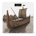 Old Viking Boat Weight ScaleClear LED Display Bathroom Digital Weighing ScaleTempered Glass Digital Bathroom Scale for Body Weight Capacity Up to 400 Lbs