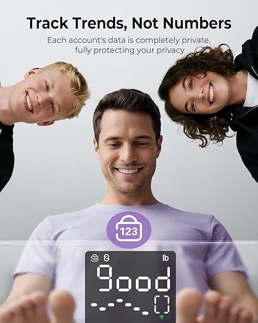 Ovutek Scale for Body Weight Digital Bathroom Smart Scale with 13 Body Composition Analyzer Sync Weight Scale BMI Health Monitor Sync Apps 400lbs - Purple