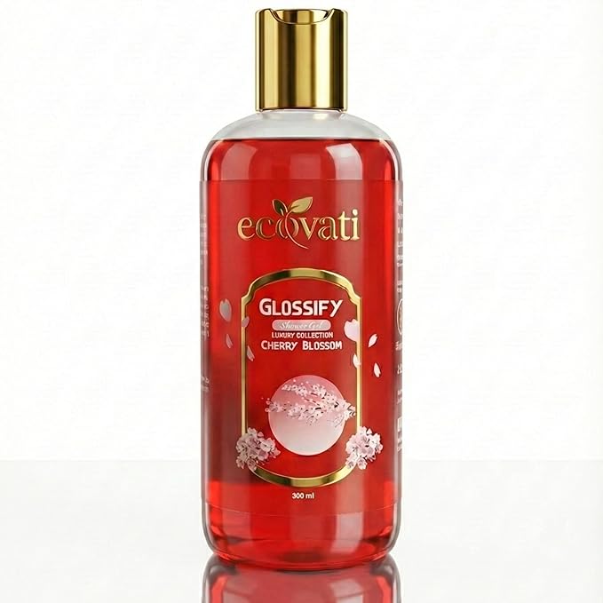 Glossify Shower Gel Cherry Blossom Luxury Collection 300ml Ultimate Moisturization Deep Cleansing Super Soft Foam