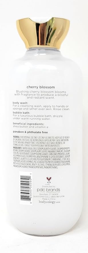 Generic Cherry Blossom 2 in 1 Body Wash &amp Bubble Bath 16 fl oz &amp Cherry Blossom Butter Body Cream 8 oz (Pack of 2)