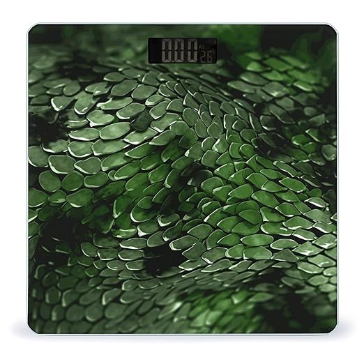 Green Snake Smart Scale for Body Weight Accurate Bathroom Scale with LED Display Digital Weight Scales Weighing Machine High Precision Scales for Bath Home