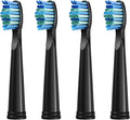 Replacement Electric Toothbrush Heads Compatible with Fairywill FW-507/508/551/515/917/959/2011/D1/D3/D7/D8(4black)