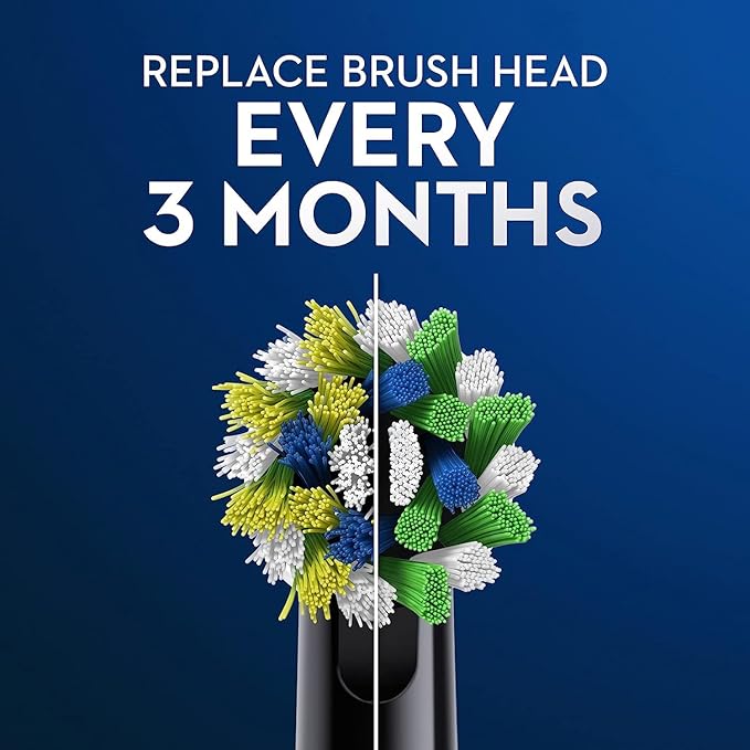 Oral-B Cross Action Replacement Brush Heads for an Oral-B Electric Toothbrush Pack of 6 Black