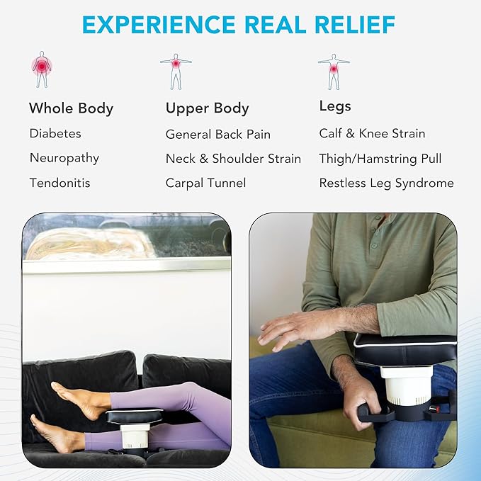 MedMassager Body Massager Plus | Deep Tissue Massage Therapy Unit Dual Speed Portable Relaxation &amp Relief - Reduces Pain &amp Improves Circulation MMB05