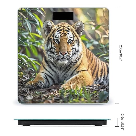 Big Tiger Scale for Body Weight Smart Scales Digital Bathroom Scale High Precision Weighing Scales with Large Display Weighing Machine for People