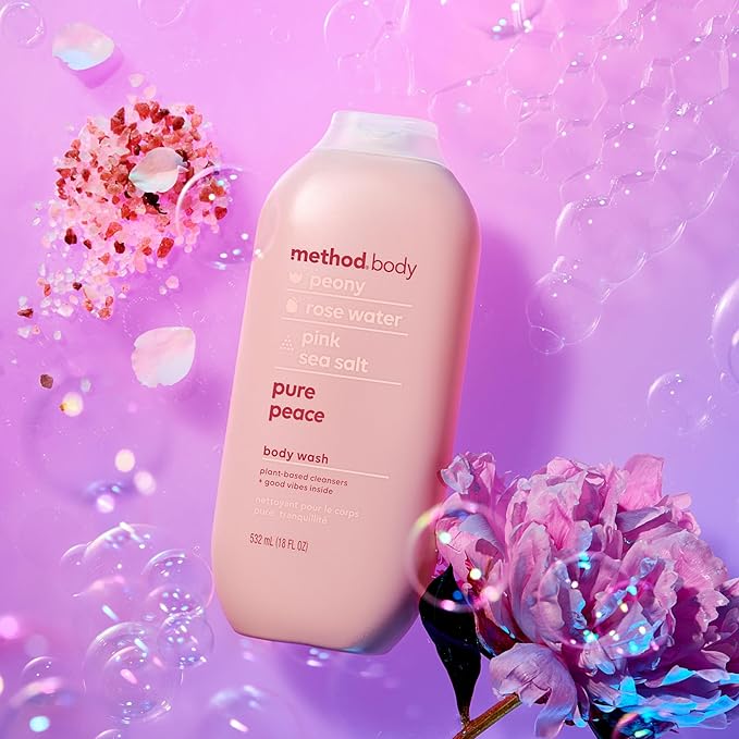 Method Body Wash Pure Peace Paraben and Phthalate Free 18 oz (Pack of 3)Detoxifying