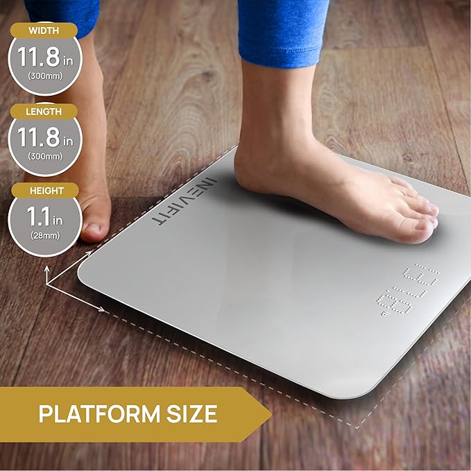 INEVIFIT Hydration &amp Wellness Bundle Premium Digital Bathroom Scale &amp 3-in-1 Sports Water Bottle for Active Lifestyles