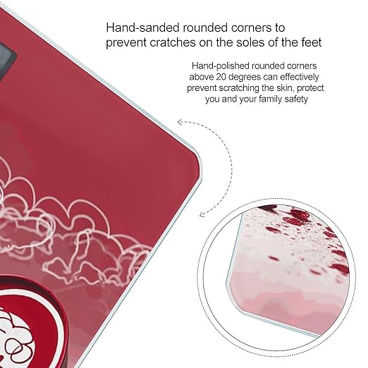 Valentine Day Bathroom Scale Ultra-Bright Liquid Crystal Screen Weight Scale Accurate Bathroom Body Scales for Body Weight Bathroom Pet Home Bedroom Gift-Giving