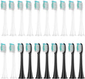 8Pcs Replacement Brush HeadsCompatible for Philips HX3/HX6/HX9 Series Electric Toothbrush Heads HX6064(12 White 8 Black)