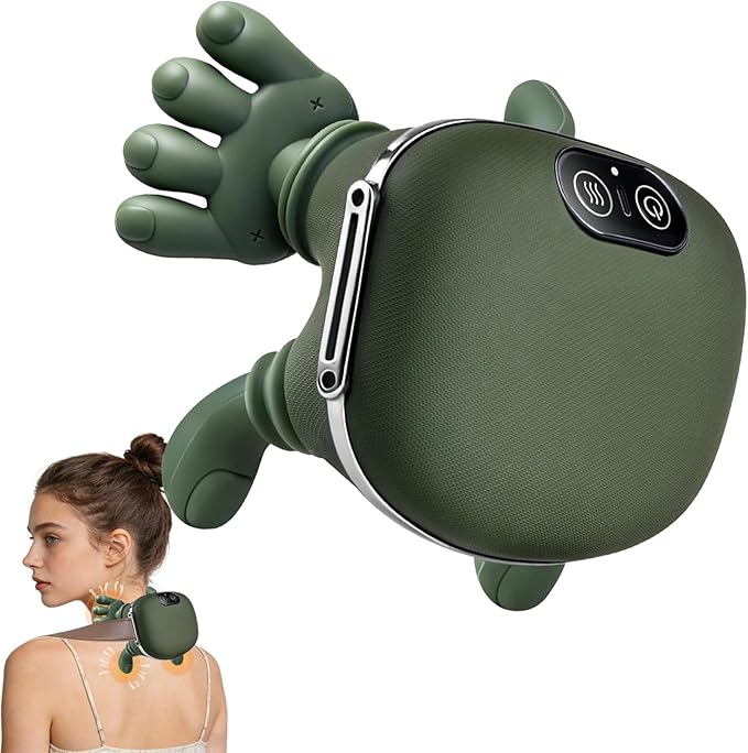 Neck Massager with Heat for Pain Relief Deep Tissue Shiatsu-Style Shoulder Back Massager Cordless Hands-Free Electric Massager 2026 Gifts for Women Men