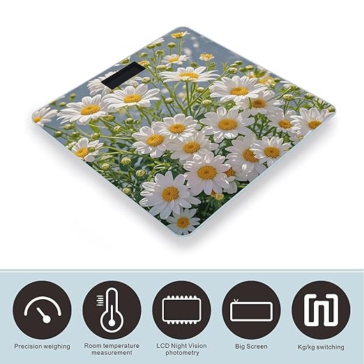 Lots of Flowers-png Scale for Body Weight Digital Bathroom Scale Accurate Smart Weight Scales with Large Display Weighing Machine High Precision Scales