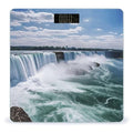 Niagara Falls Bathroom Scale Rounded Smart Scale for Body Weight Automatic Power On/Off Weight Scales Accurate Bathroom Digital Scales for Pet Home Bedroom Kitchen