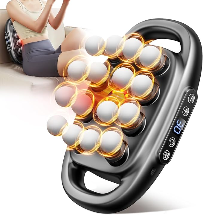 VTT 16 head massage gun deep tissue Percussion Muscle Massager with 16 Heads 3 Modes &amp 30 IntensitiesQuiet Handheld Massager for Back Neck Shoulder Legs Muscle Pain Relief