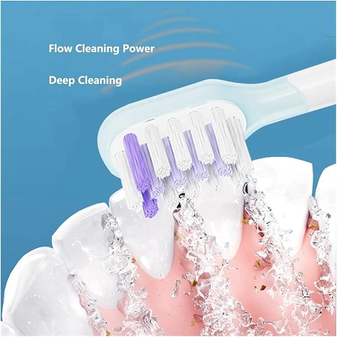 20pcs Compatible for Laifen Replacement Tooth Brush Heads Clean(As Shown Bright Whit)