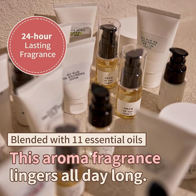 Duo: Aroma Nut Slim Fit Body Lotion &amp Aroma Nut Slim Fit Oil Wash