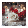 Roses in Background Bathroom Scale for Body Weight Bathroom Weighing Scale with Backlit LCD Display Highly Accurate Measures Weight Up to 180kg