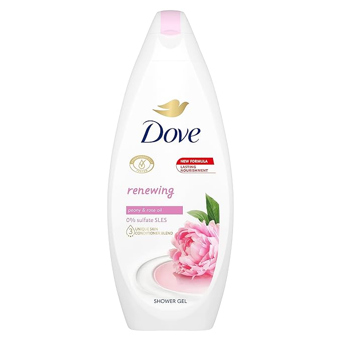 Dove Shower Gel Renewing Peony &amp Rose Scent 250 ml (8.4 Fl Oz) 1 unit - Made in Italy [italian import]