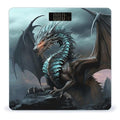 Cool Dragon Scale for Body Weight Safe Rounded Corners Tempered Glass Digital Bathroom Scale LED Display 400lb Capacity Weight Scales with High Precision Sensors