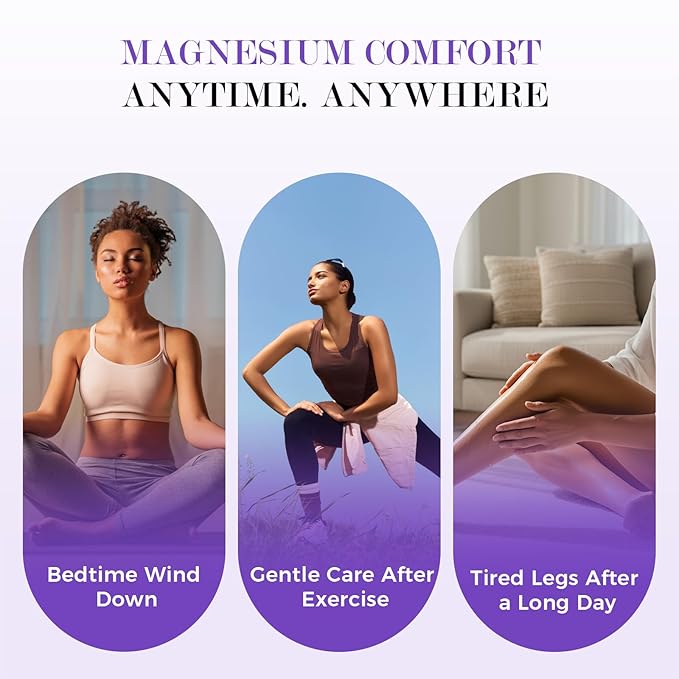 Magnesium Body Cream – Night Cream for Relaxation &amp Restful Body Comfort with Magnesium Aloe Shea Butter &amp Botanical Extracts | Non-Greasy Fast-Absorbing Gentle Texture