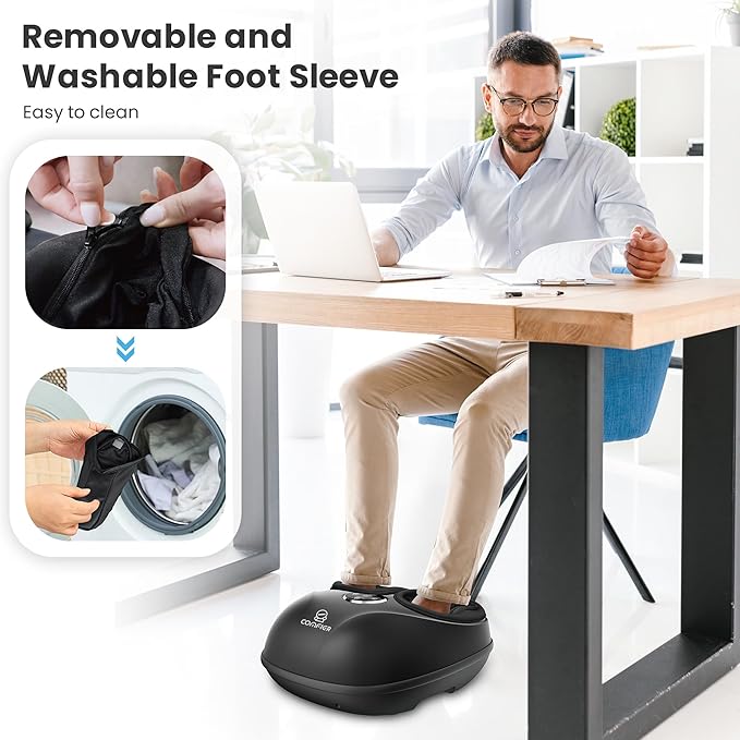 COMFIER Shiatsu Foot Massager with Heat for Neuropathy Plantar Fasciitis Heated Electric Foot Massagers Feet Massager for Home Office Up to Men Size 13 Christmas Gifts for Men Women