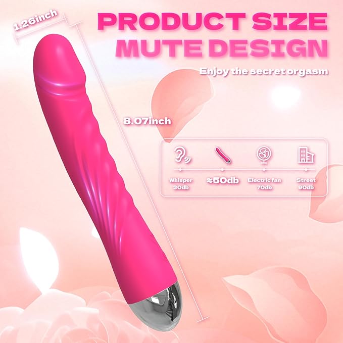Portable Vibrating Massager -Clitioral Sucker Relaxes Muscles Viboators Toy 7 Modes Couples - for Body and Back Foot Silent Personal for Sports Massage Adult Tools Relaxation 1104Q4 (Pink)