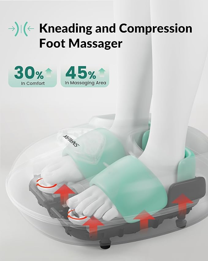 Snailax Shiatsu Back Massage and Shiatsu Foot Massager
