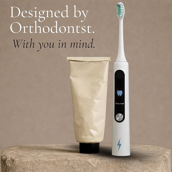 Electric Toothbrush with Tynex Bristles - Rechargeable Toothbrush with 30-Second Reminder &amp 2-Minute Smart Timer - IPX7 Waterproof Sonic Tooth Brush Includes 2 Tooth Brush Heads
