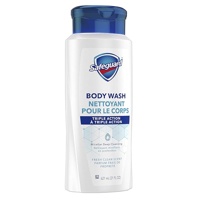 Safeguard Body Wash Triple Action Deep Cleansing Fresh Clean Scent 21 FL Oz