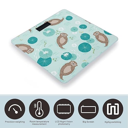 Otters Scale for Body Weight Digital Bathroom Scale Accurate Smart Weight Scales with Large Display Weighing Machine High Precision Scales