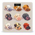 Cute Dog Paw Bathroom Scale for Body Weight Bathroom Weighing Scales with Back Lit LED Display Sturdy Tempered Glass Body Weight Bathroom Scale 400lb Weighing
