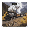 Steam Locomotive Train Bathroom Scale for Body Weight Bathroom Weighing Scale with Backlit LCD Display Highly Accurate Measures Weight Up to 180kg