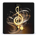 Music Note Bathroom Scale Large LCD Backlight Display Digital Scale Rounded Corners Body Scales Automatic Power On/Off Bathroom Scales for Home Bedrooms