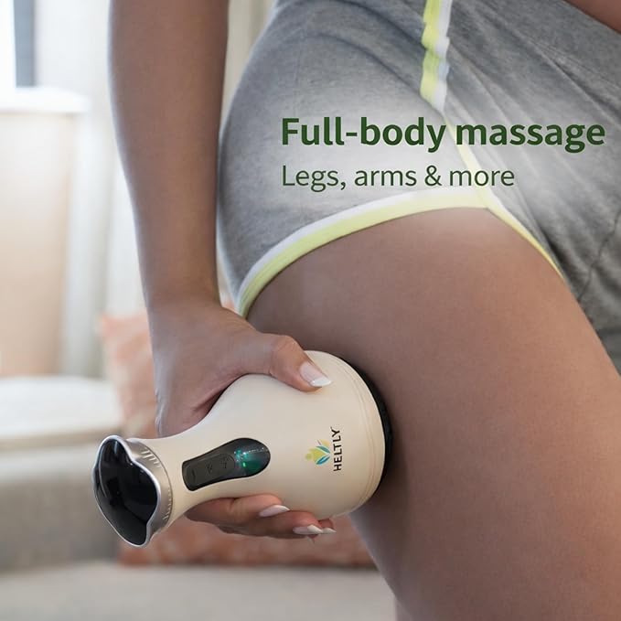 Pulse Sculpt Pro Electric Body Massager with Heat &amp Vibration – USB Rechargeable Full Body Massage Device with 23 Massage Heads for Muscle Relaxation &amp Skin Appearance Improvement