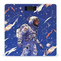 Black Astronaut on Blue Scale for Body Weight Precision Bathroom Weighing Scales with Back Lit LCD Display Sturdy Tempered Glass Body Weight Scales Digital Bathroom Scale 400lb