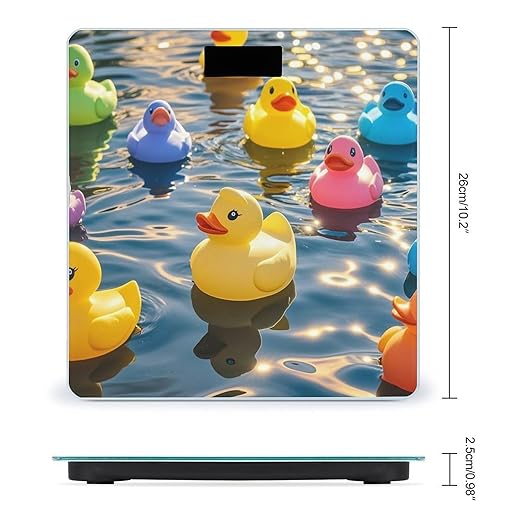 Rubber Ducks Bathroom Scale Digital Weight Scale Precision 400 Lbs Weighing Scales Large with LCD Backlight Display BMI Measures