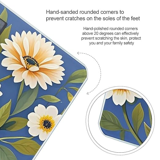 Flowers on Background Scale for Body Weight Digital Bathroom Scale Accurate Smart Weight Scales with Large Display Weighing Machine High Precision Scales