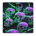 Green Purple Skull Weight Scale Large Digital Bathroom Scales with Bright LED Display Non Slip Digital Scale and Step On Fashion Weighing Machine for Body
