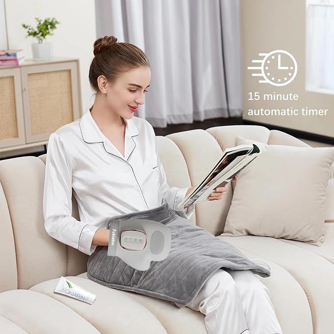 Electric Hand Massager with Heat and Compression 6 Modes Electric Massager for Comfort Battery-Powered Rechargeable Portable Office Trave Use 60ml Aloe Lotion &amp Compression Gloves