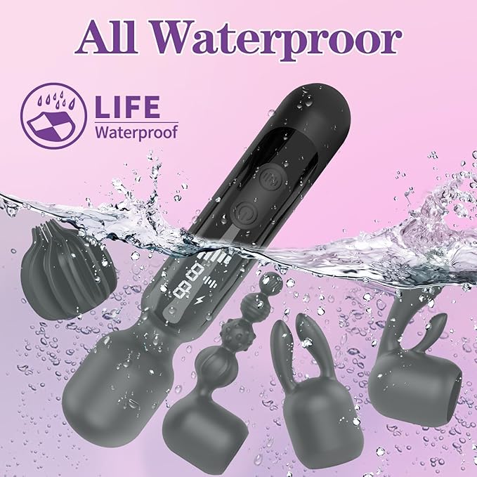 2026 Efficient Version Handheld Cordless Workout Massagers with Powerful Modes Electric Massage Tools Long Battery Life Portable Massagers for Back Neck Full Body Relief (Black)