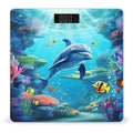 Ocean Underwater Dolphin Fish Weight Scale for Body Weight Digital Bathroom Scale High Capacity Accurate Digital Weighing Scales and Easy-to-Read on Backlit LCD Display Scales