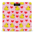 Energy Saving Scale Bathroom Weighing Scale Smart Scale for Body Weight Digital Pink Heart Polka Dots Yellow Rubber Ducks