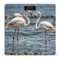 Animal Flamingo Bathroom Scale for Body Weight Bathroom Weighing Scales with Back Lit LED Display Sturdy Tempered Glass Body Weight Bathroom Scale 400lb Weighing