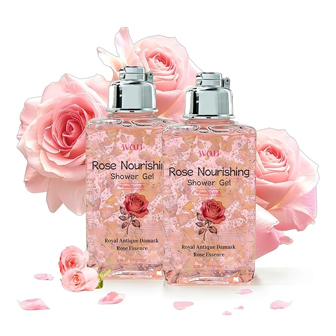 Rose Elixir Body Wash for Women - Gentle Moisturizing Shower Gel with Triple Rose Nourishing Cleanser 6.76 oz (2)