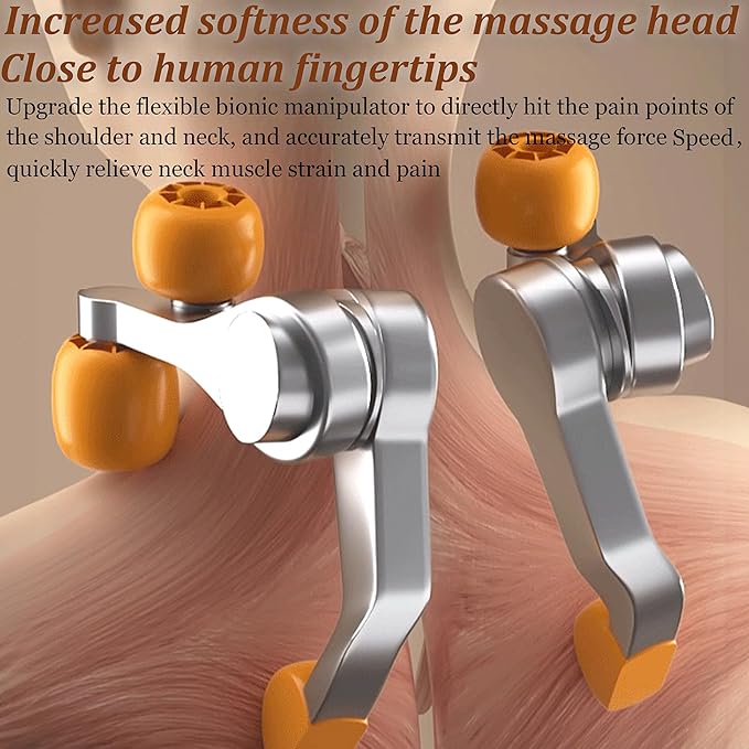 Neck Massager with Heat Cordless Deep Tissue 4D Kneading Massage Electric Shiatsu Back Shoulder and Neck Massager for Neck Traps Back and Leg Pain Relief Gifts for Men Women Mom and Dad Blue