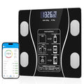 Smart Weighing Scale Bluetooth Smart Body Fat Scale accurately Measures Weight Body Fat Percentage Muscle Mass Percentage BMI and Other Body Metrics. (Black)