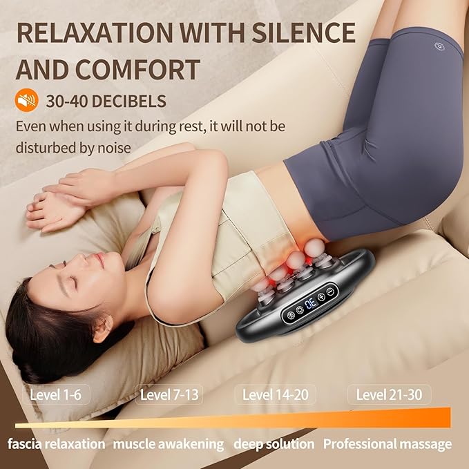 VTT 16 head massage gun deep tissue Percussion Muscle Massager with 16 Heads 3 Modes &amp 30 IntensitiesQuiet Handheld Massager for Back Neck Shoulder Legs Muscle Pain Relief