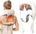 Neck and Shoulder Massager for Pain Relief Deep Tissue-Shiatsu Deep Kneading Massager with Heat to Relieve Neck Shoulder Back Waist Leg Muscle Soreness Fatigue (Beige)